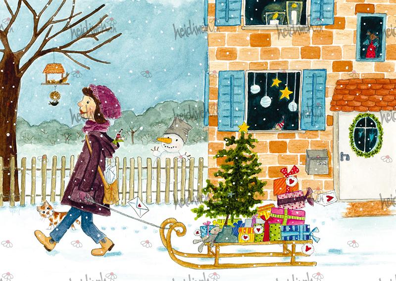 Weihnachtskarte W100